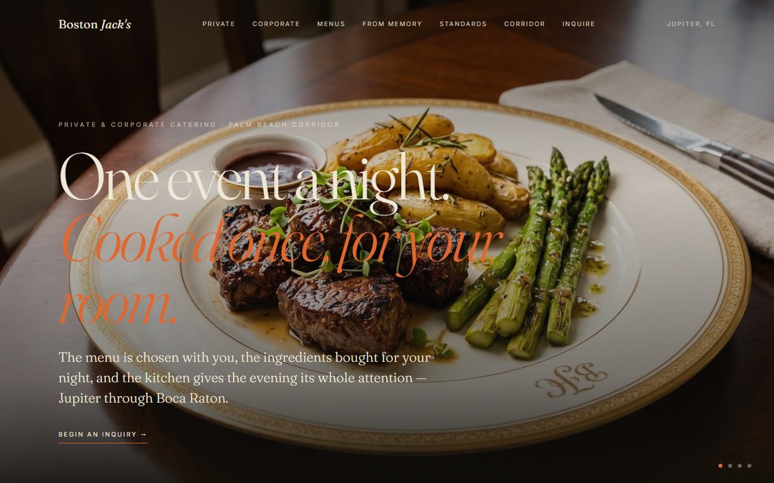 Boston Jack’s catering site