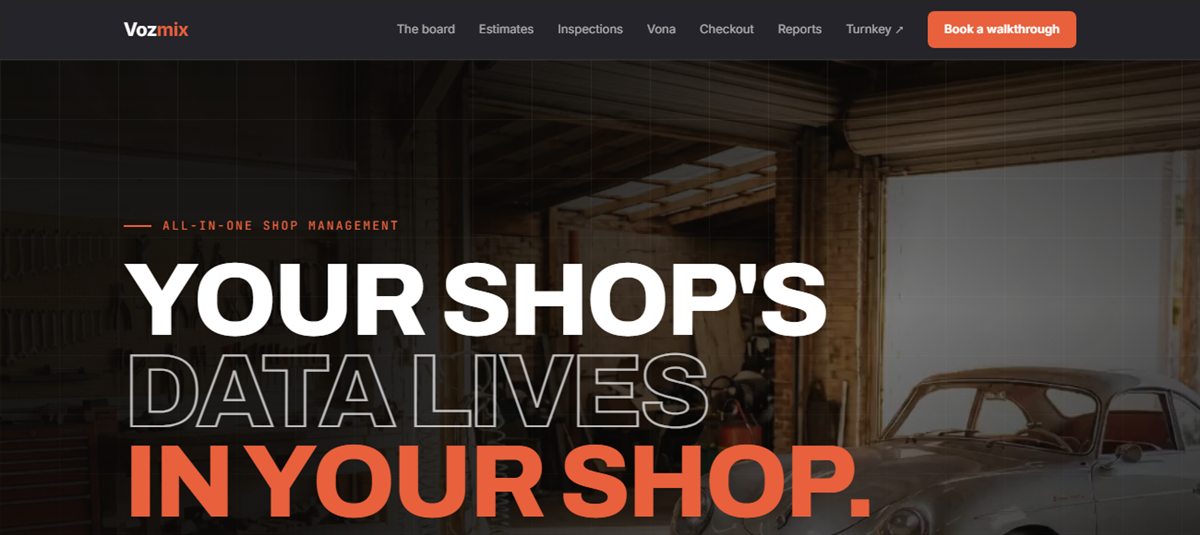 Vozmix — complete auto-repair shop management that runs on the shop's own counter